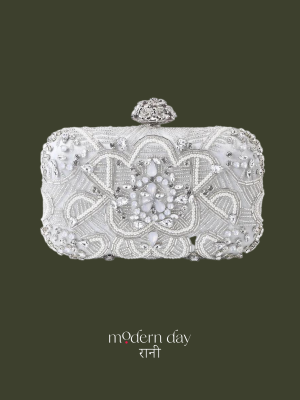 "Amina" Grey Clutch Bag - Pre - Order