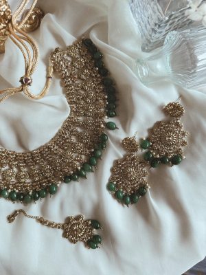 "Emily" Necklace Set Green